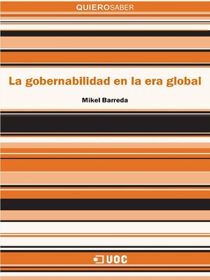 cover image of La gobernabilidad en la era global
